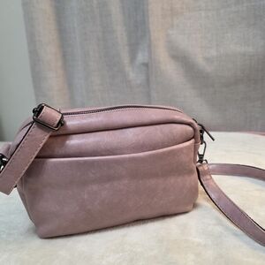 Small Triple Zip Crossbody Bag - Compact Handbag for W